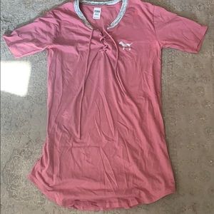 pink VS sleep shirt